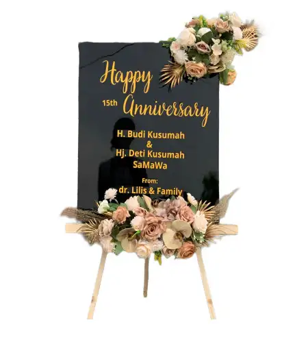 Papan Bunga Akrilik Weda