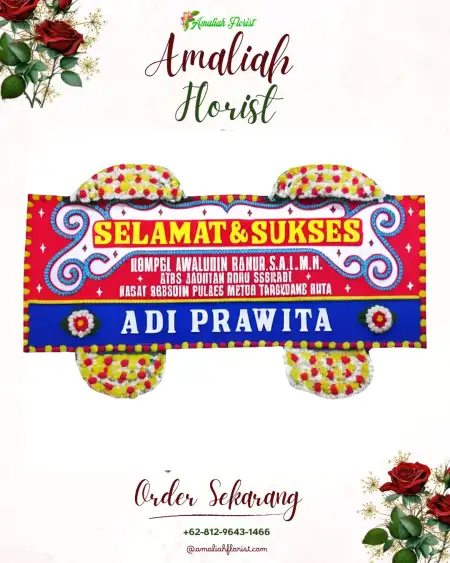Papan Bunga Ucapan Selamat Weda
